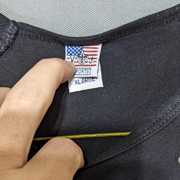 Bourbon Street New Orleans Skull Fleur-de-lis Wings Graphic Top Embellished XL - Picture 3 of 4